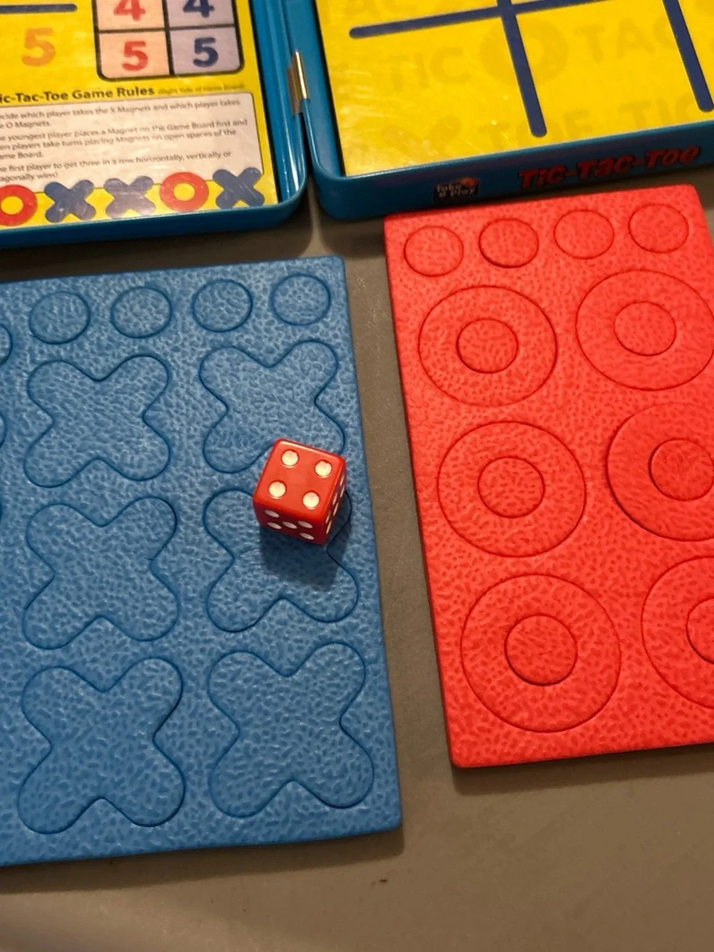 Take N Play Magnetic Tic-Tac-Toe Travel Game - Blue & Orange